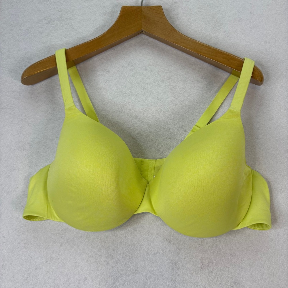 Cacique Lt Green True Embrace T-Shirt Bra Sz‎ 46C Underwire Padded Adjustable